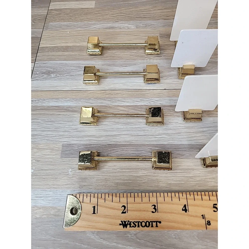 8 Gold Tone Knife Rests, Placecard Holder's & Placecards Tablescape Holidays